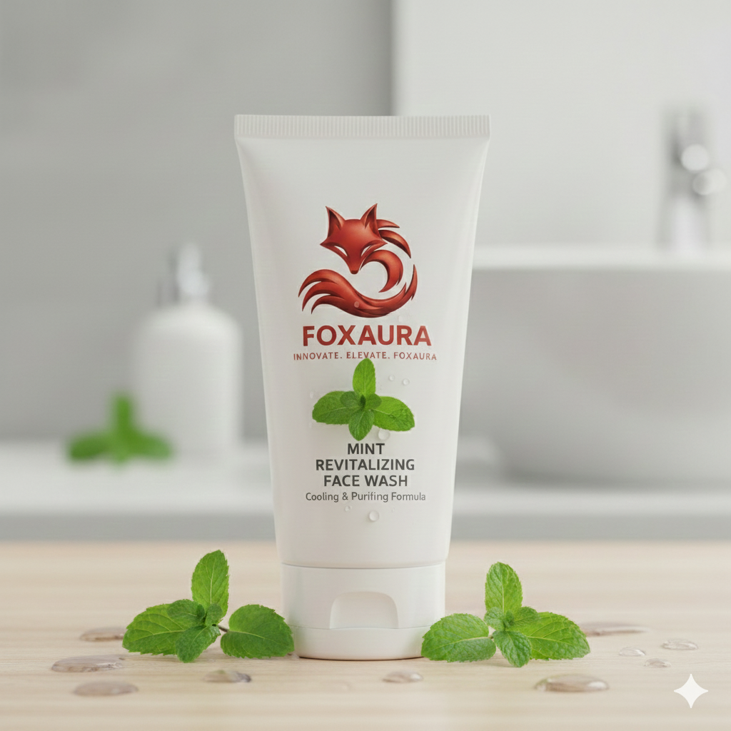 FoxAura Mint Revitalizing Face Wash – Deep Cleansing Creamy FaceWash